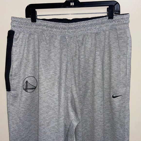 Nike Golden State Warriors NBA Team Issue Practice Gray Sweat Pants Mens 2XL - Picture 3 of 10